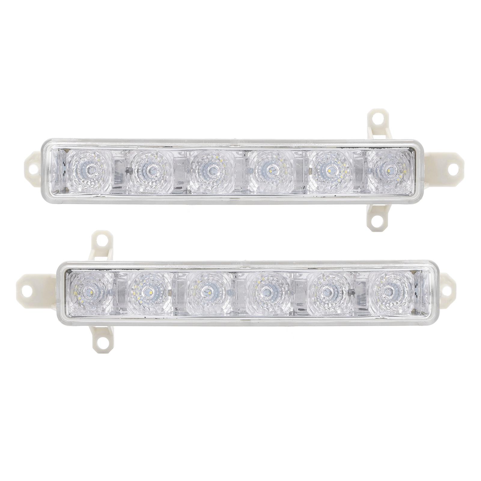 

2 шт. Автомобильные дневные ходовые огни 5520280 6 светодиодов яркий свет термостойкая замена для Peugeot