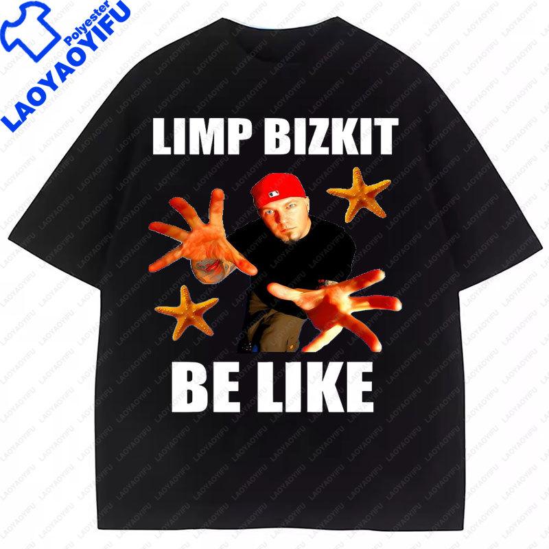 Limp Bizkit Oversized Printed Graphic T Shirts Unisex Unisex Rock Metal Band Fan Gifts Shrot Sleeved Summer New Style Y2k Clothes