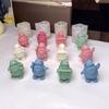 Christmas Santa Silicone Candle Mould Reusable Sturdy Crafting Tool for Holiday Decorations and Baking Supplies