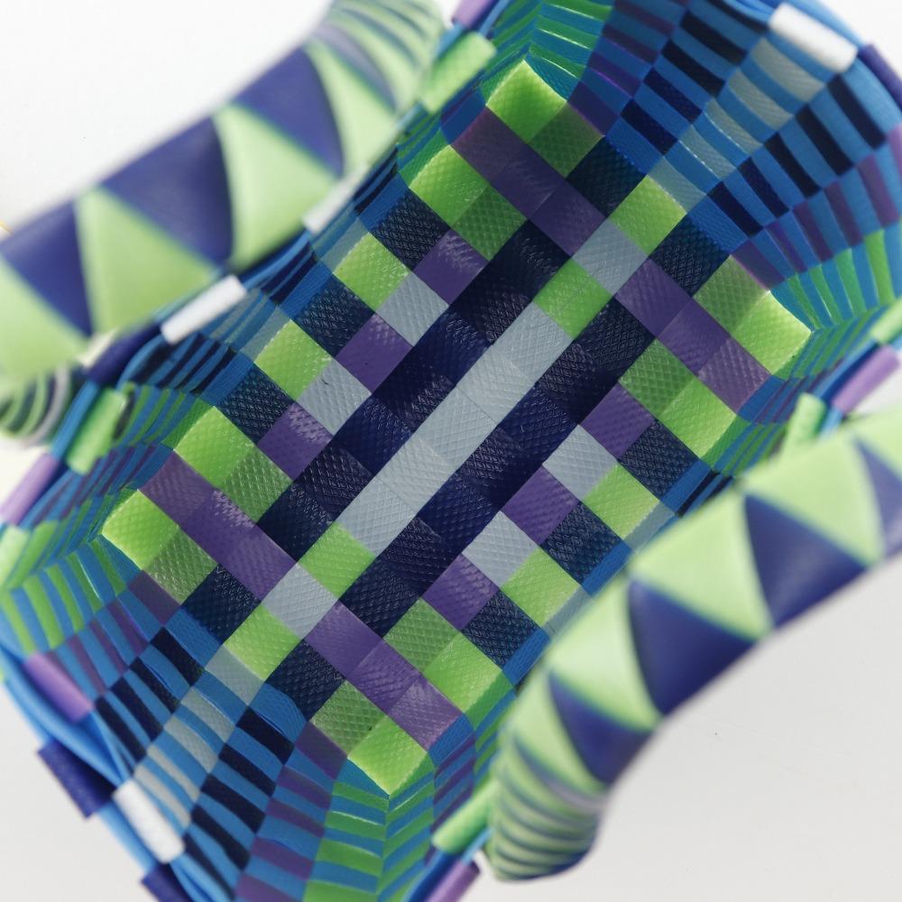 Marni Woven Micro Basket Handbag MW55F Basket Bag Blue / Multicolor Polypropylene Women Used