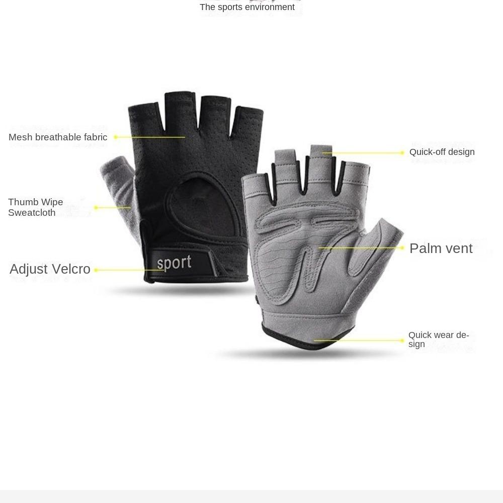 Anti-Slip Gym Gloves Shockproof Fitness Training Gloves High Quality Women Mitten  Sport