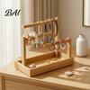 Hair Band Organizer Wooden Headband Holder Stand, Accessories Tray for Hairbands, Scrunchies, Wood Storage Rack Ties, Bows & Clips, Jewelry