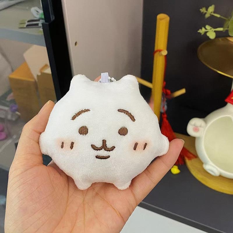 1/3/5Pcs Cute Girl Heart Backpack Pendant Anime Chiikawa Plush Doll Key Chain Kawaii Cartoon Doll Decor Girl'S Gift