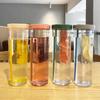 Plastic Water Bottle Portable With Straws Fruit Infuser Tea Juice Cup Fitness Sport Outdoor Travel Bottles Kettle Transparent