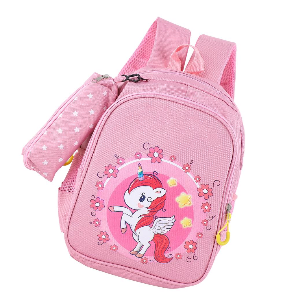 Children Backpack Cute Cartoon Print Spine Protection Large Capacity Toddler Backpack for Preschool