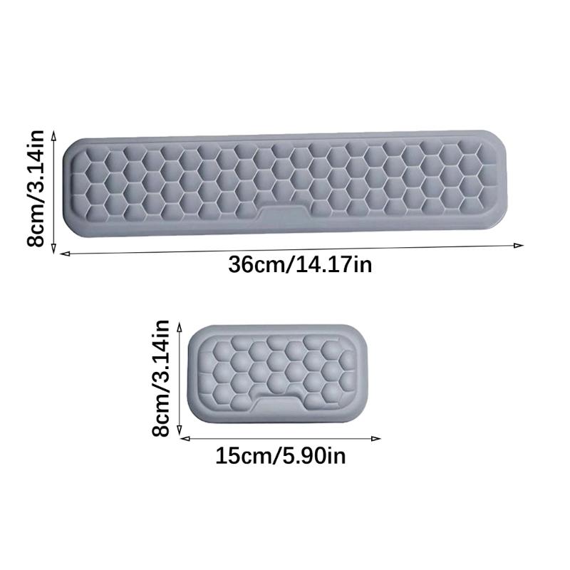 Gray Massage Texture Mouse Pad Keyboards Hand Rest Keyboards Wrist Rest Pad Wrist Support Computer for Rest