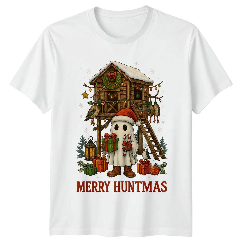 Merry Huntmas Christmas Hunting Holidays Unisexs TShirt Unisexs Graphic Tee S