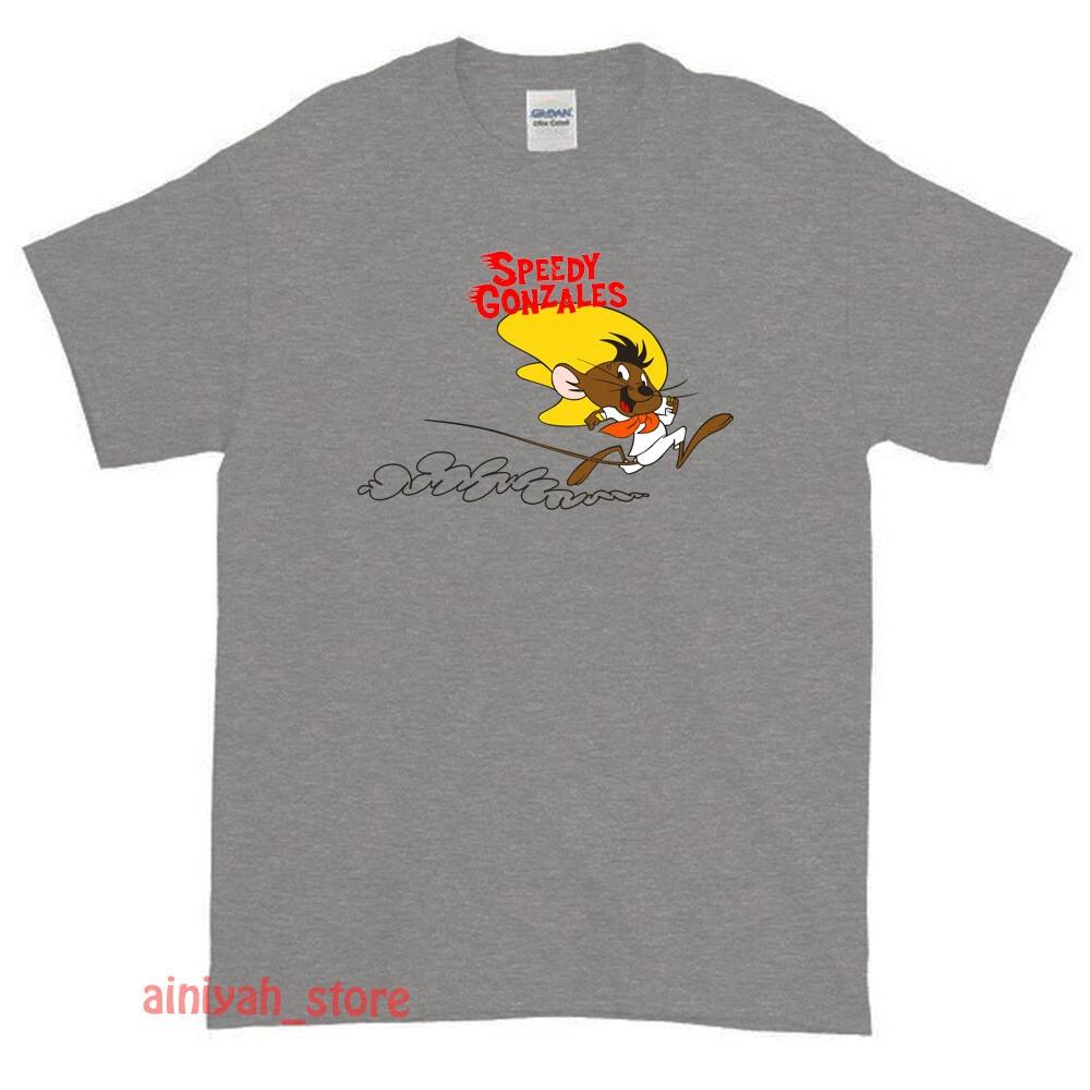 New Speedy Gonzales Cartoonns Logo Men s Funny T shirt USA Size S-XXL S