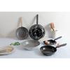 Bestco Frittierpfanne 24cm Nur für Gasherd Weißes Marmormuster MARBLE KITCHEN NX-104