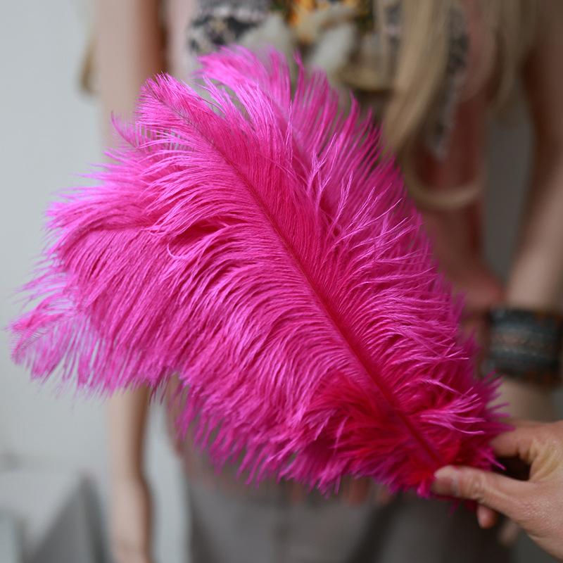 Ostrich Feathers 30-35Cm Wedding Road Guide Table Flower Ornament Ostrich Hair Decorative Clothing Accessories Diy