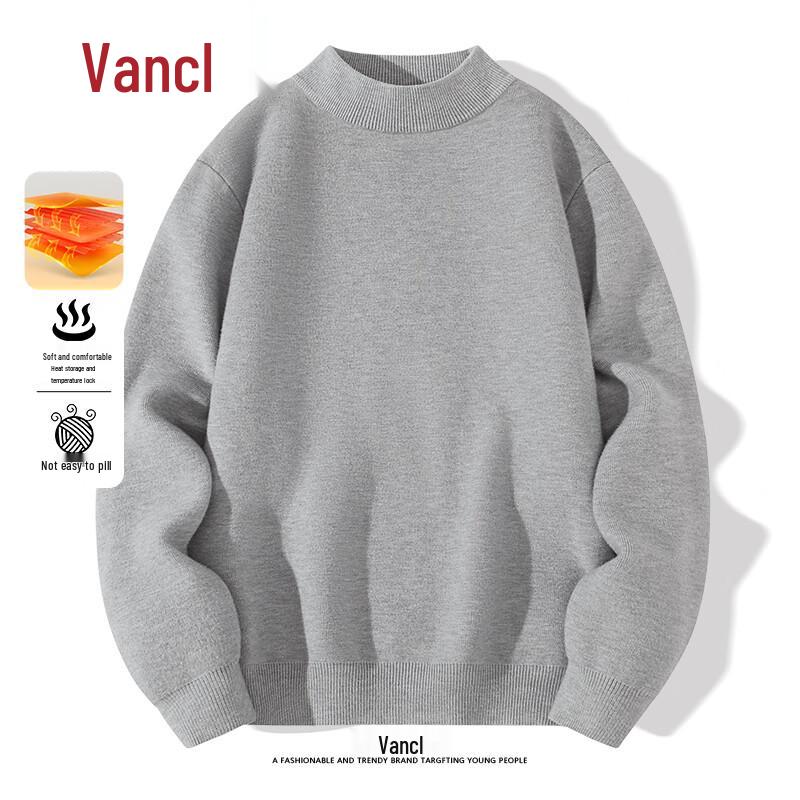VANCL Men's Thermal Mock Neck Knit Sweater