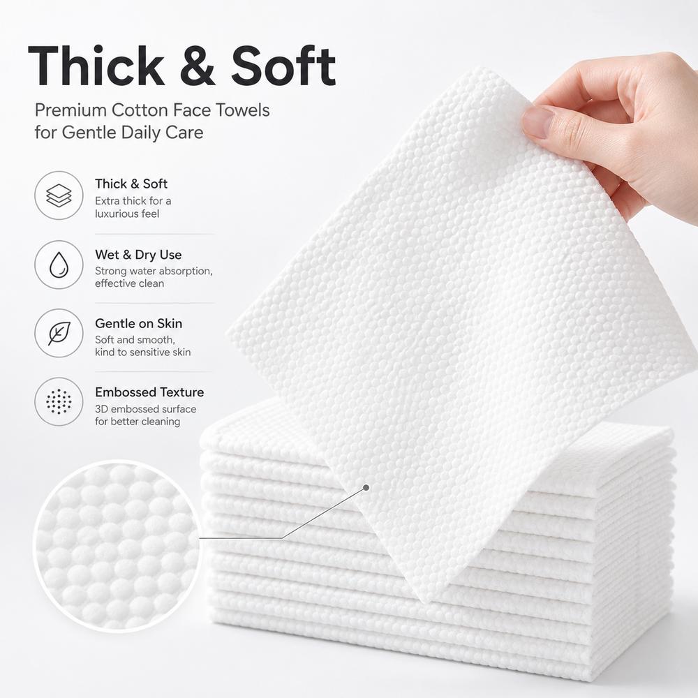 Thickened Disposable Facial Towels Wall Mounted Face Wipes Facial Cleansing Towels Beauty Salon