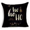 Creative Black and White Christmas Theme Pillowcase Holiday Gift Sofa Decorative Cushion Cover 40*40cm/45*45cm/50*50cm