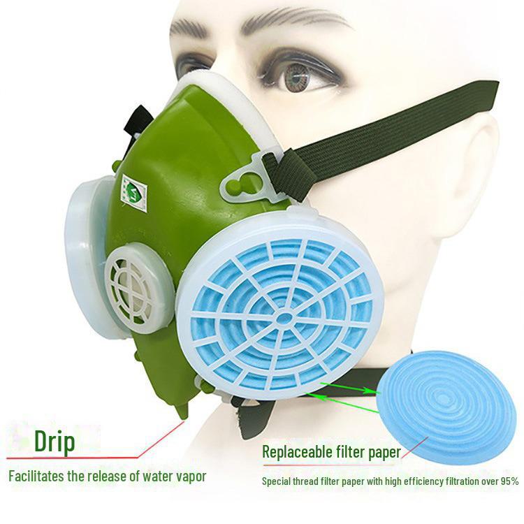 Blue Sky Shengli Self-Priming 301-XK Dust Mask with Replaceable Filter Paper for Industrial Protection