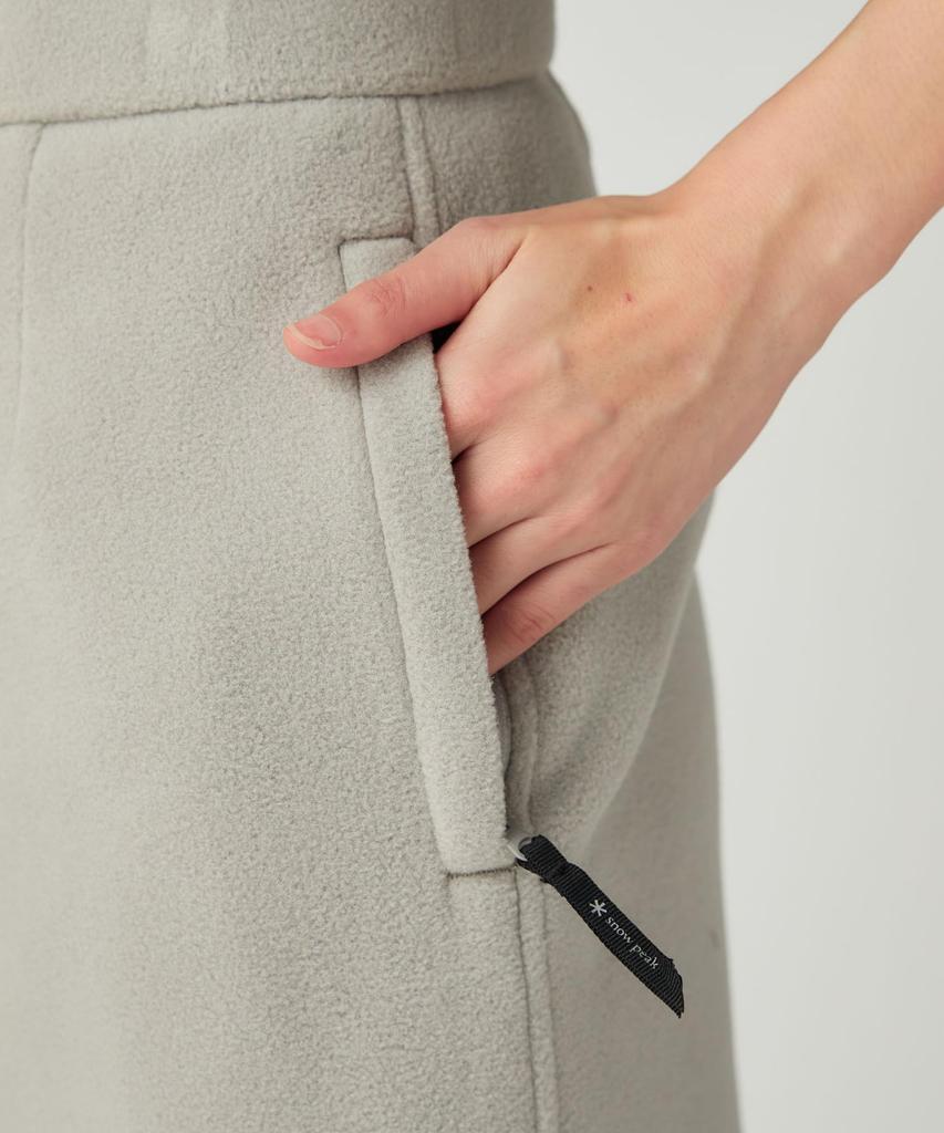 Snow Peak Fleece Skirt Skirt Bottoms Black 3 Water-Repellent SK-25AW005 Women's