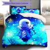 Sans  Pattern Bedding Quilt Set  Home Decoration  Gift (1 * Duvet Cover + 2 * Pillowcase  Without Core)