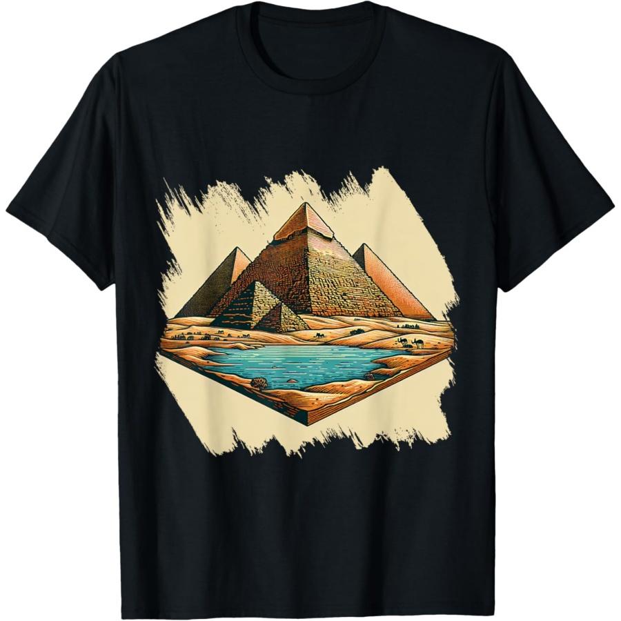 

Pyramids of Giza Egyptian Pyramid Costume T-Shirt XXXXXL чорний