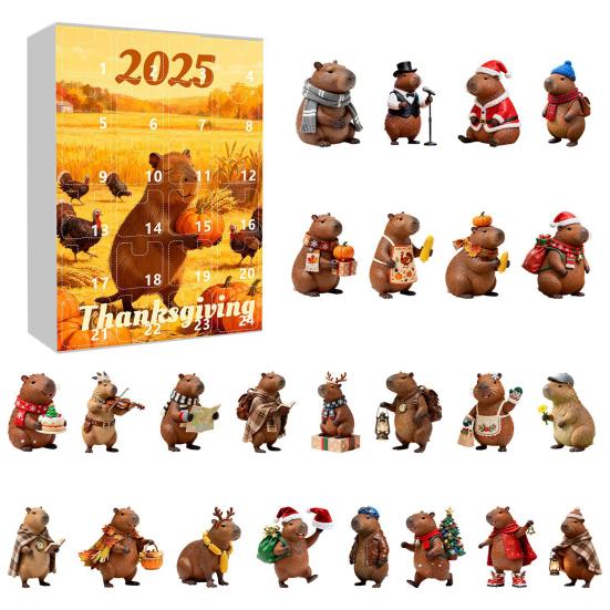 Advent Calendar Marmot Design 24-Day Countdown Festive Family Activity Calendar Kid Surprise Gift Calendar