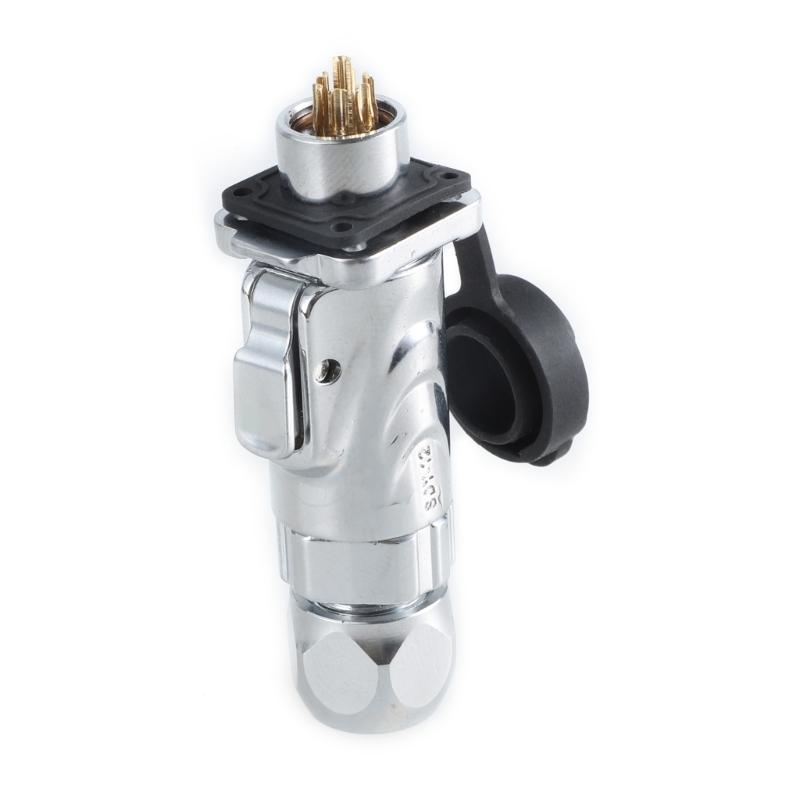 LP12 with LP13 Socket Fast Screw Locking Aviation Connectors For Industrial LED Lights Multiple Functional