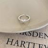 S925 Sterling Silver Korean Style Adjustable Open Ring for Women - Niche Light Luxury Trendy Colorfast High-End Feel