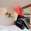Color LCD Digital Projection Alarm Clock Temperature Thermometer Humidity Hygrometer Desk LED Time Projector Calendar