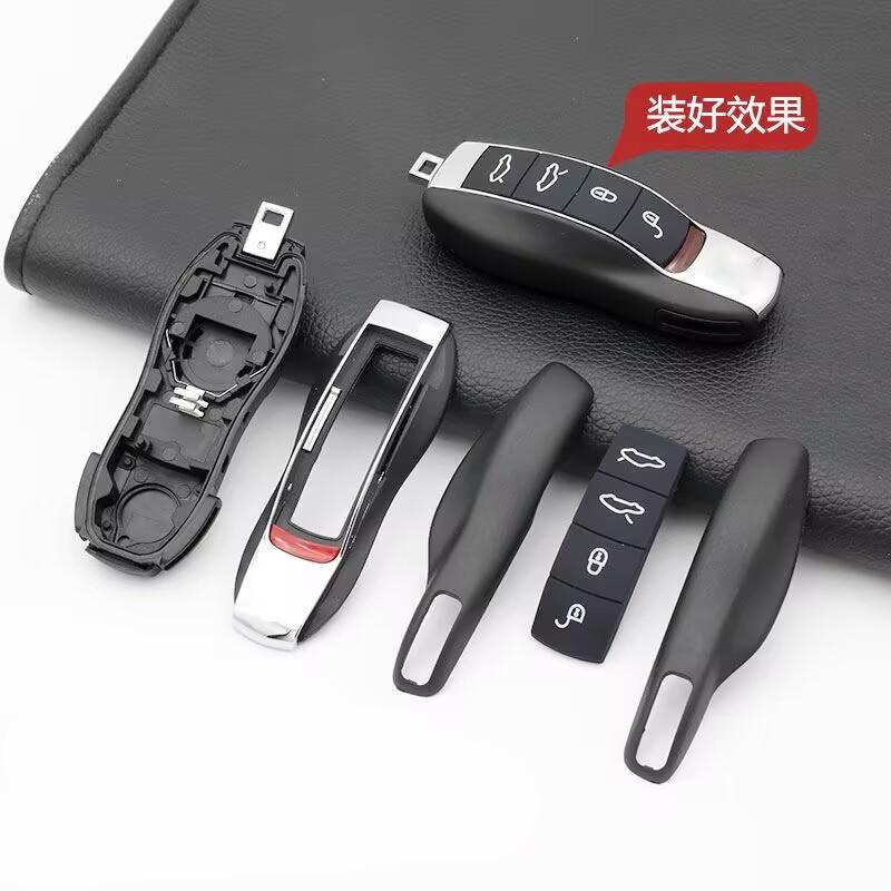 Coque de clé intelligente à distance pour Porsche 718 911 Panamera Cayenne 2017 2018 2019 2020 Couvercle de clé sans clé Porsche à 3 boutons