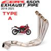 For HONDA CBR650R CB650R CBR650F CB650F 2014-2025 Motorcycle Exhaust  Stainless Titanium Alloy Escape Front Link Pipe 51mm