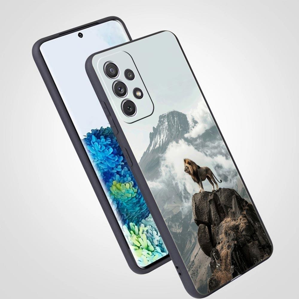 Lion King Animal Phone Case For Samsung Galaxy A17 A07 A55 A35 A25 A15 A05s A33 5G A31 A23 A21s A13 A41 A73 A53 A51 A71 Cover
