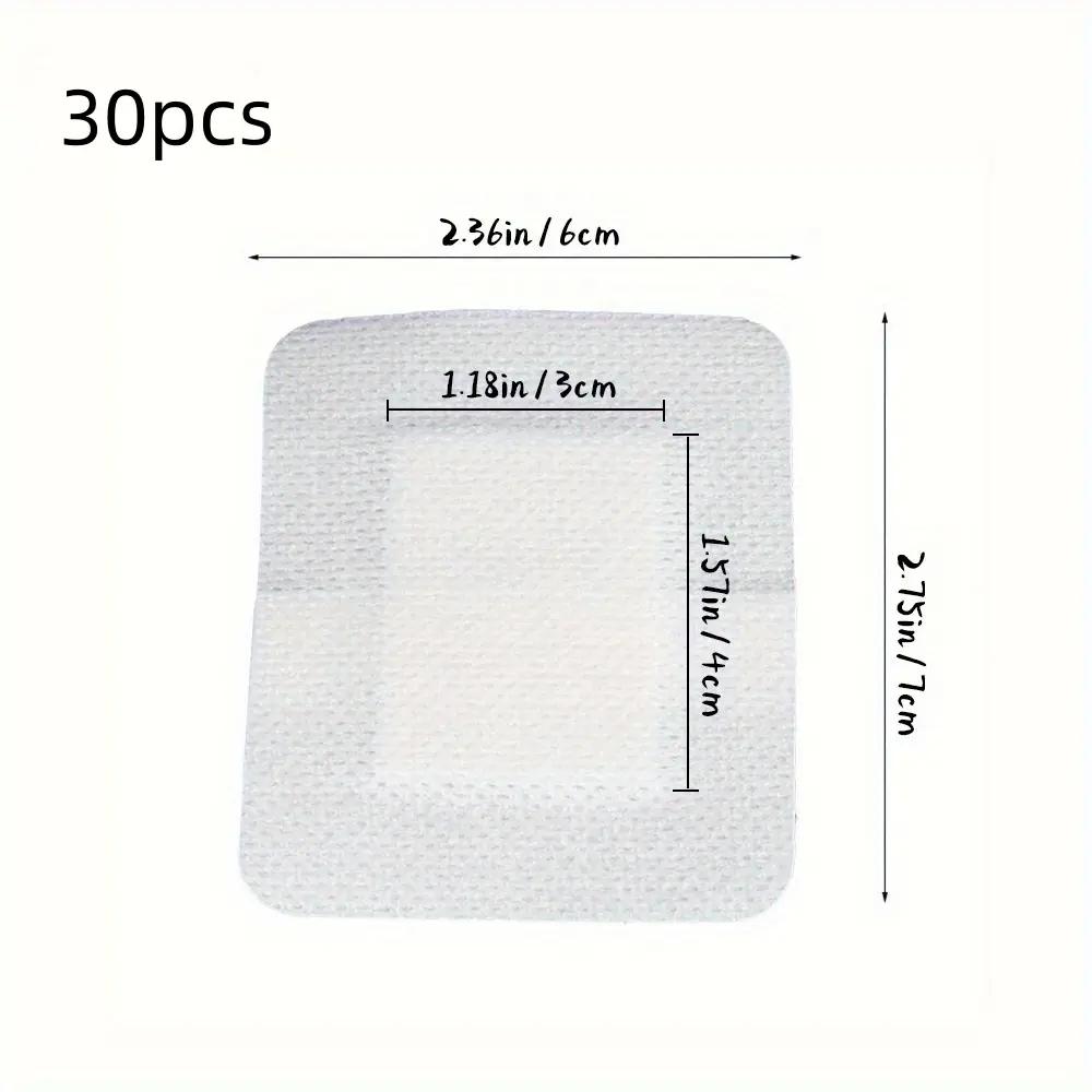 30pcs Breathable Wound Dressing Stickers - Latex-Backed, Self-Adhesive, Skin-Friendly for Minor Cuts & Scrapes