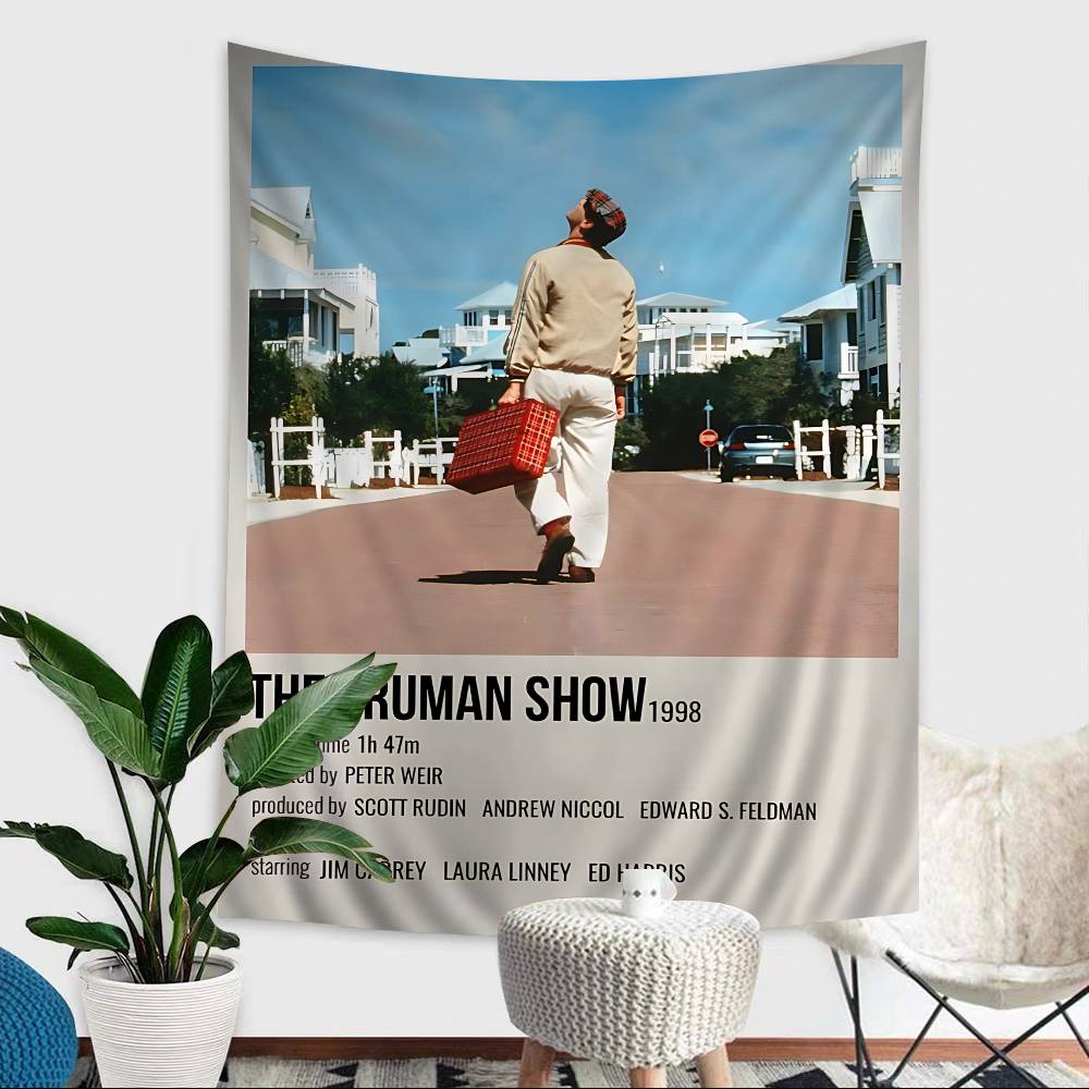 

Movie The Ttruman Sshow Tapestry Art Printing Art Science Fiction Room Home Decor Wall Art Decor 74x94cm(29x37in)