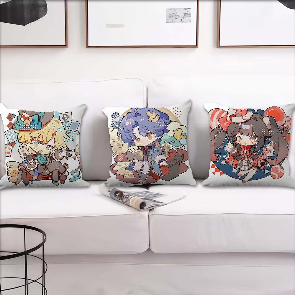 Hot Game Honkai Star Rai cushion cover Pillow Cover Decoration Room Home Sofa living Office Car Nordic Simplicity