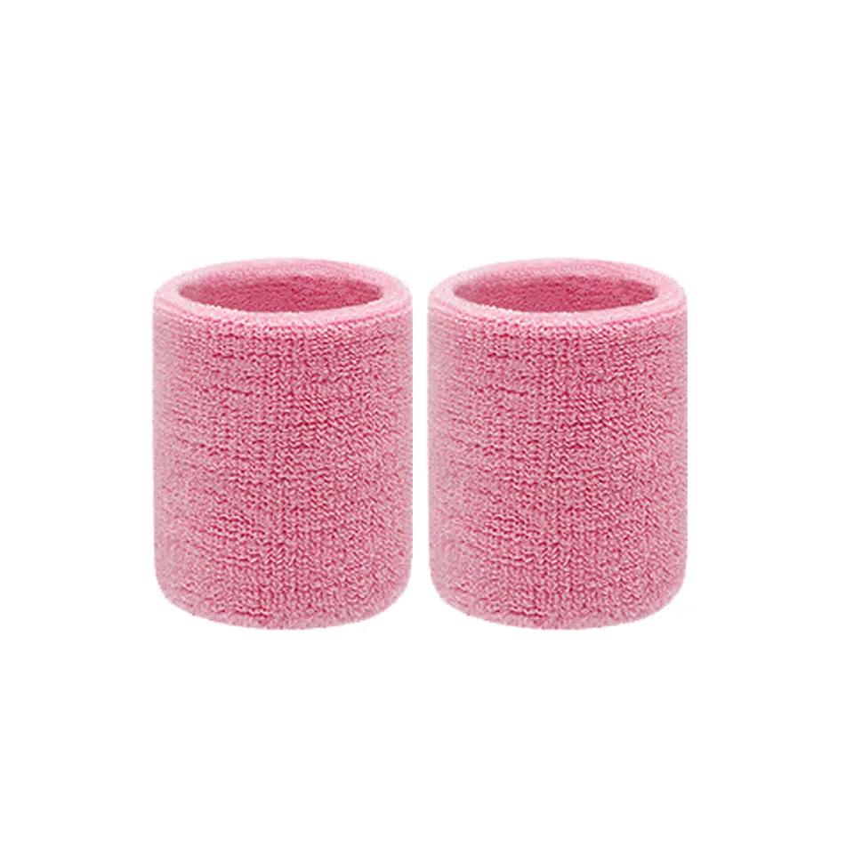 Aolikes 1 Pair Towel Sports Wristbands Tennis Sweat Bands Wrist Guard For Basketball Volleyball Padel Fitness Sweatbands Wrap