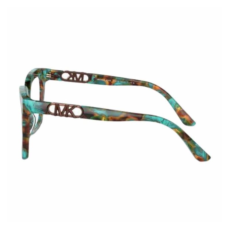 MICHAEL KORS Full rim design acetate square optical frame women's cyan