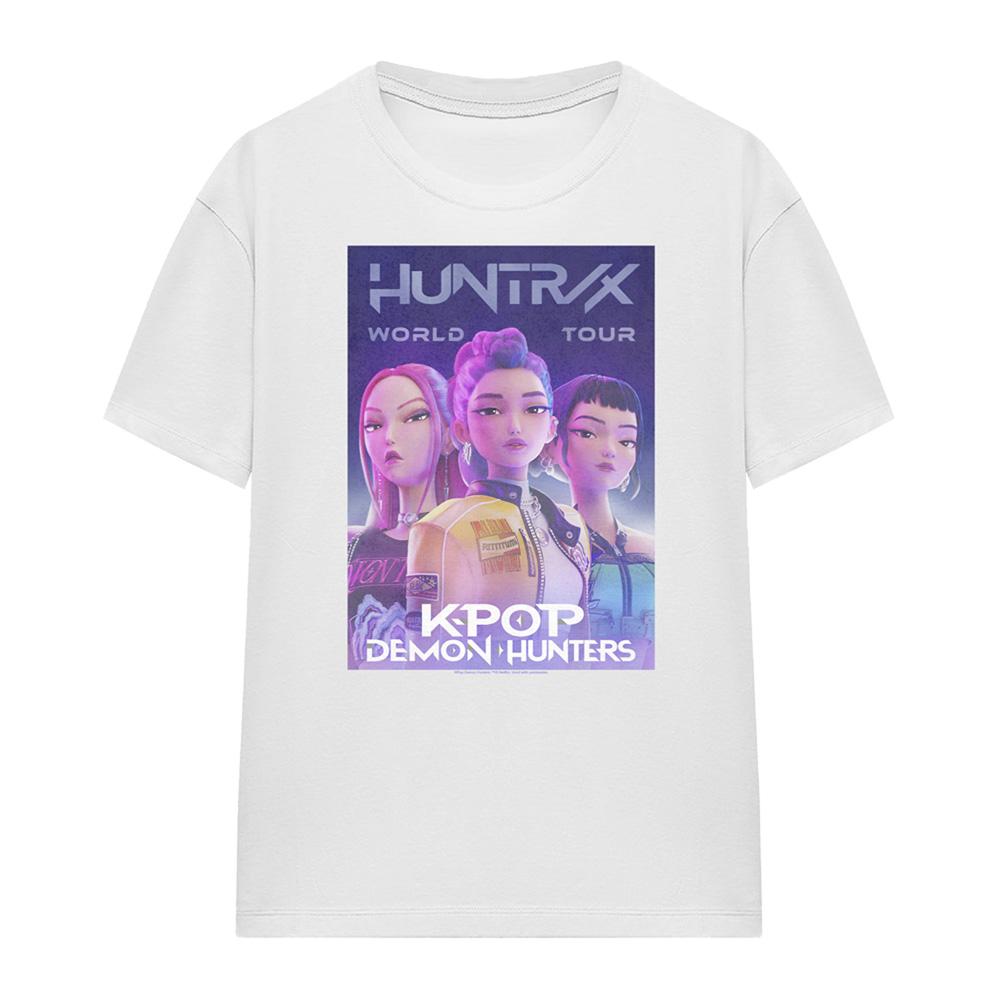 K-Pop Demon Hunters Womens/Ladies World Tour Huntr/X Poster T-Shirt
