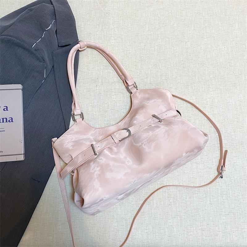 Damen Mode Große Kapazität PU Tragetasche Lässige Schulterhandtasche mit Verstellbarem Riemen