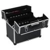 VidaXL Boîte à outils 43,5 x 22,5 x 34 cm Noir Aluminium