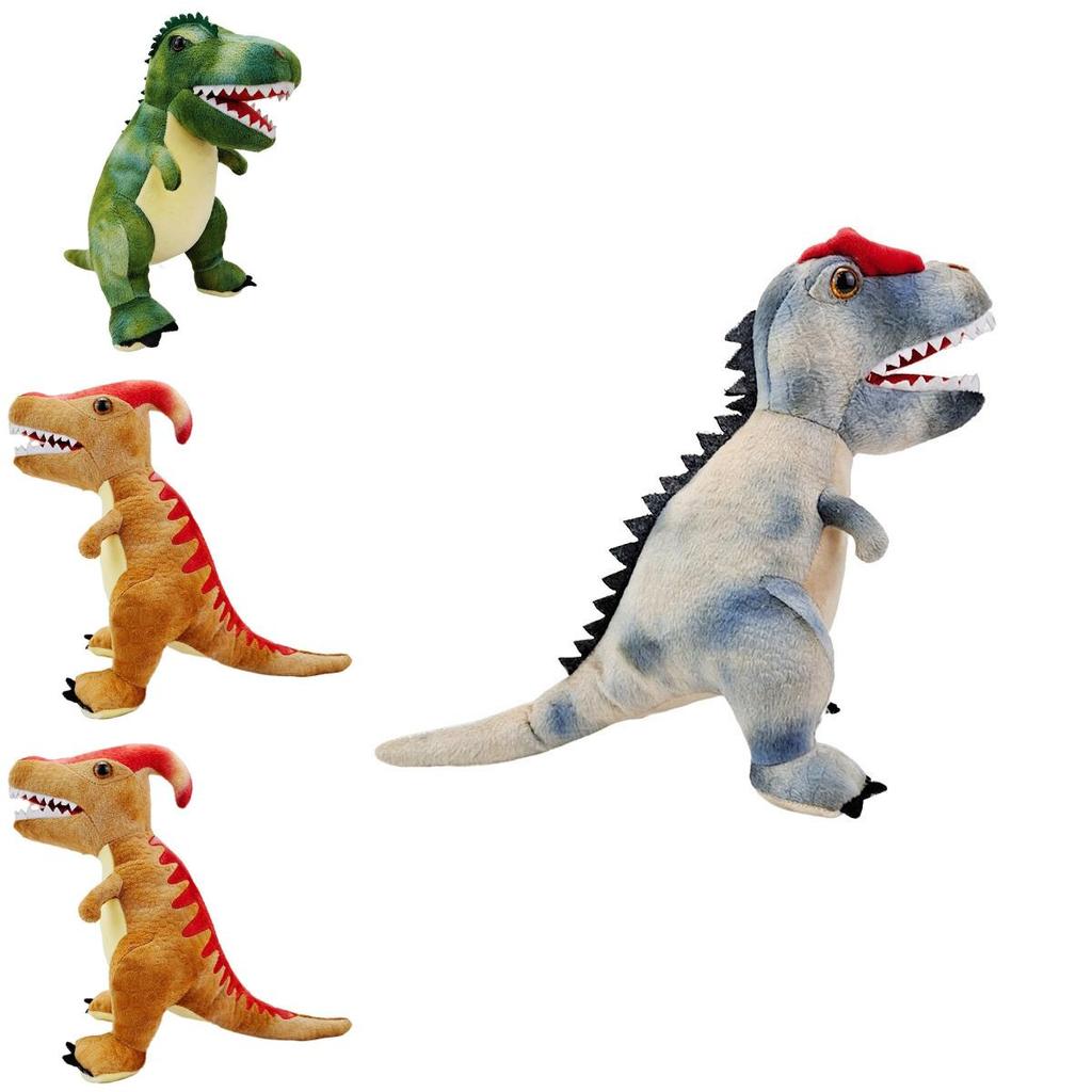 Adoráveis Brinquedos de Pelúcia de Dinossauro Perfeitos para Presentes de Feriado Triceratops e T-rex