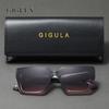 Retro square large frame sunglasses women's high-end sunglasses UV-proof glasses