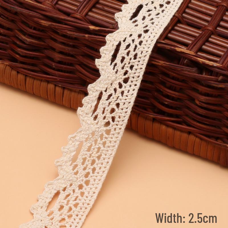 Cotton Knitted Lace Trim for DIY Crafts and Home Decor