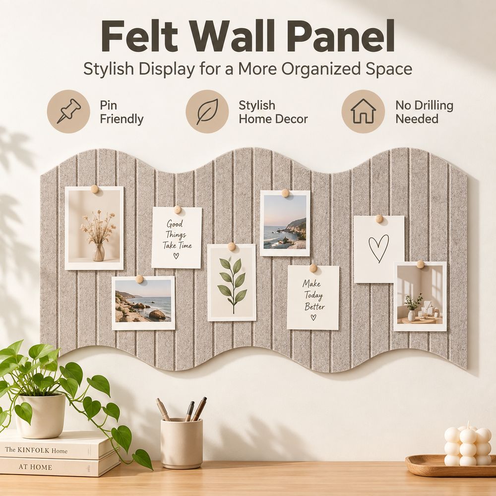 Does Not Hurt Wall Felt Wall Panel Vertical Ribbed Texture Photo Wall Sticker Dormitory Decoration