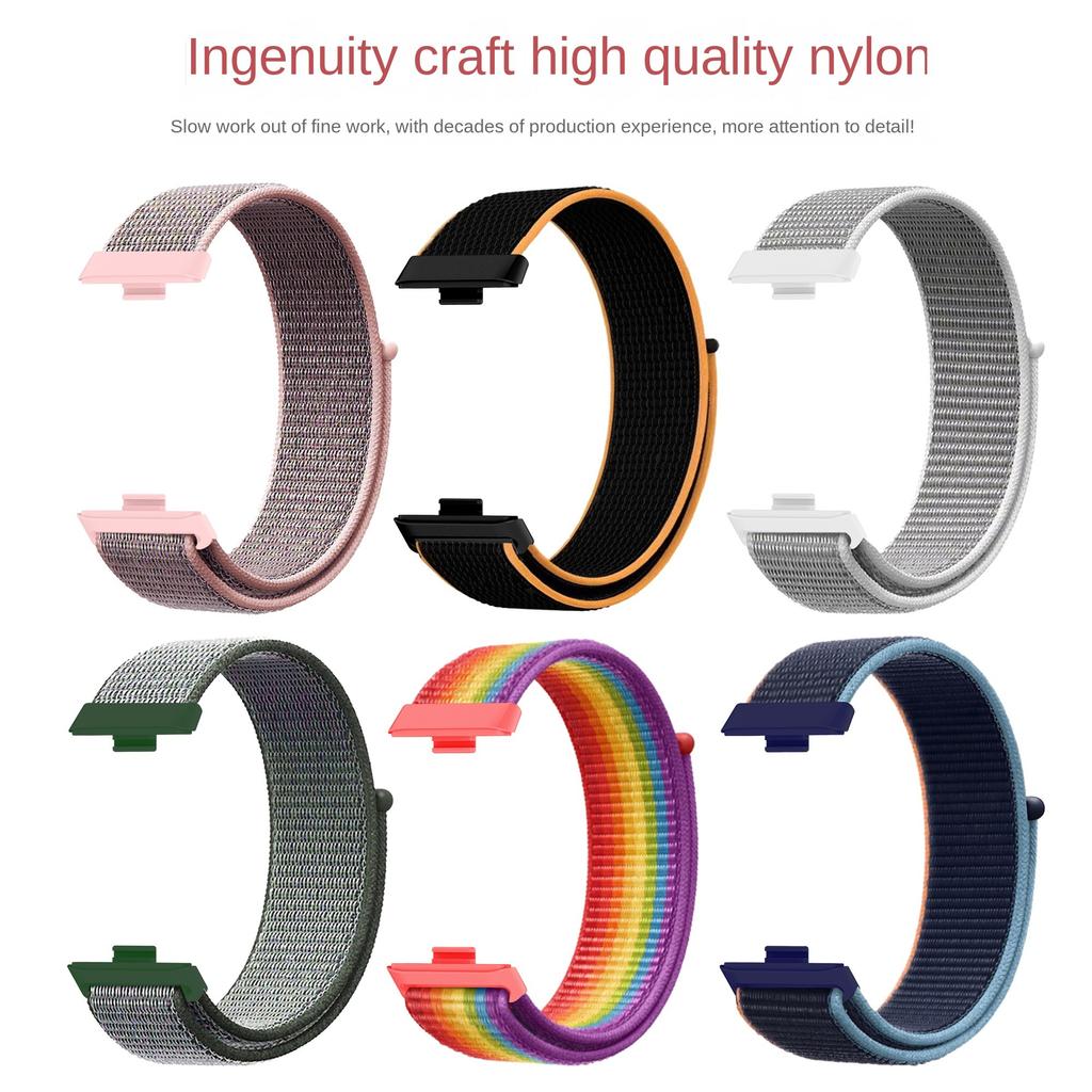 Nylon WatchBand Strap For Huawei Watch Fit 3 Wristband Elastic Weave Sport Loop Bracelet For Huawei Watch Fit 4 Pro WatchStrap