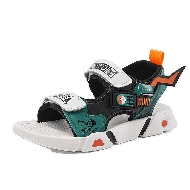 Sandały dziecięce Chłopięce buty plażowe Nowe sandały Miękka podeszwa Antypoślizgowe buty mecha Sandały