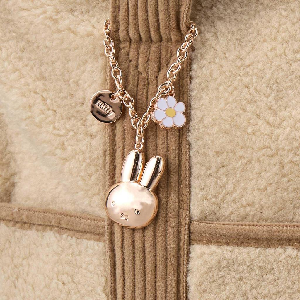 Hapitas Miffy Boa Tote Bag Ivory 6085, Large, B300,