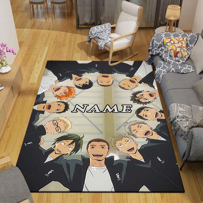 Custom 1Pc Volleyball Player Action Rug Office Carpet Indoor Outdoor Entrance Doormat Nonslip Soft And Comfortable Living Room D291583