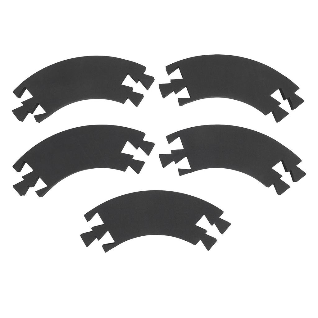 5 Pcs Dartboard Backboard Surround Easy Assembly Black EVA Spliced Dartboard Wall Protector for