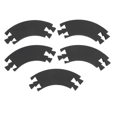 5 Stück Dartscheiben-Rückwand-Umrandung Einfache Montage Schwarz EVA Gespleißte Dartscheiben-Wandschutz für