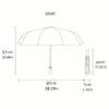 Flower Theme Folding Umbrella - Fashionable Auto-Open Design 8 Iron Ribs Plastic Handle Foldable Sunshade Perfect Christmas Gift