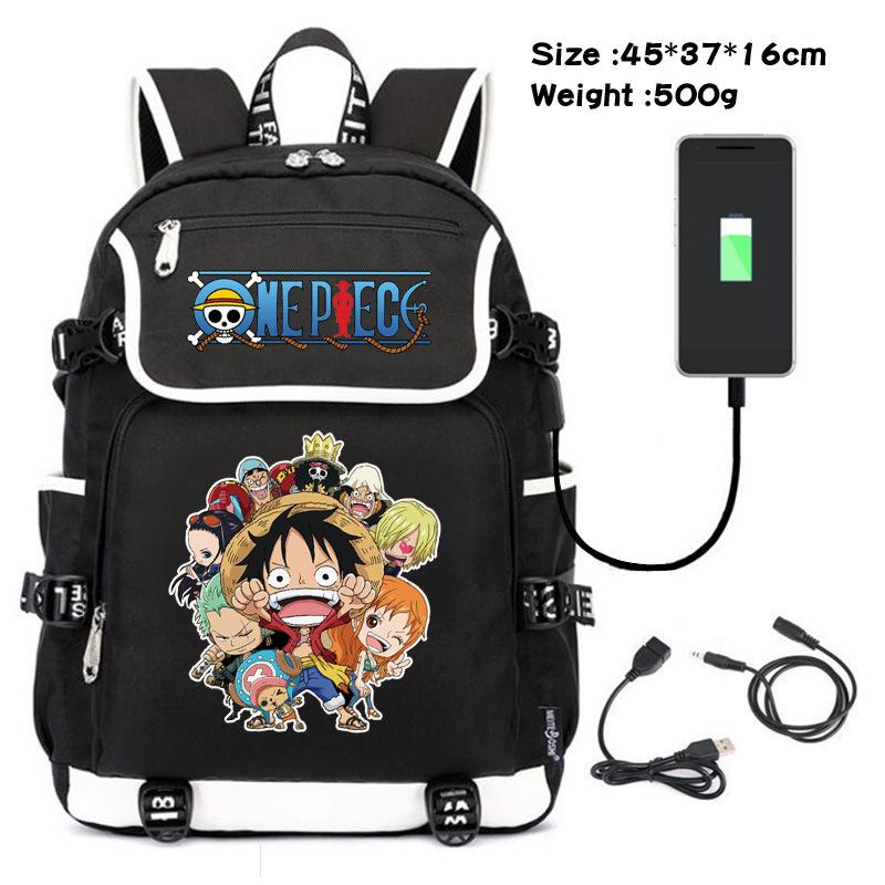 Student Printed Schoolbag, Fashionable Versatile Backpack Usb Charging Backpack 19inch