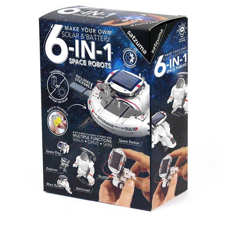 6-in-1 Solar Robots Educational Robot Toy for Kids Creative Set