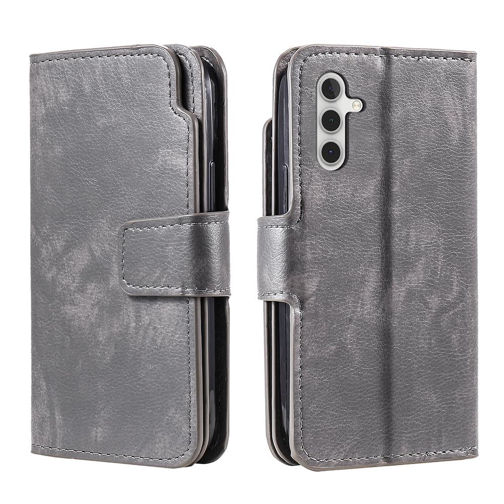 Retro Flip Leather Case For Samsung Galaxy S24 S23 FE S22 A05S A14 A15 A23 A24 A25 A34 A35 A54 A55 A73 Cards Holder Wallet Cover